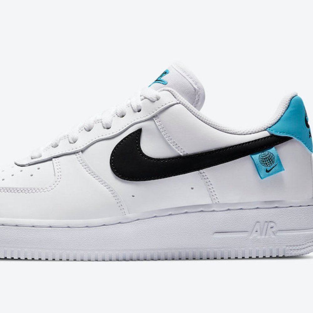 Nike Air Force 1 07' Worldwide Pack Blue Fury - Picture 2 of 5